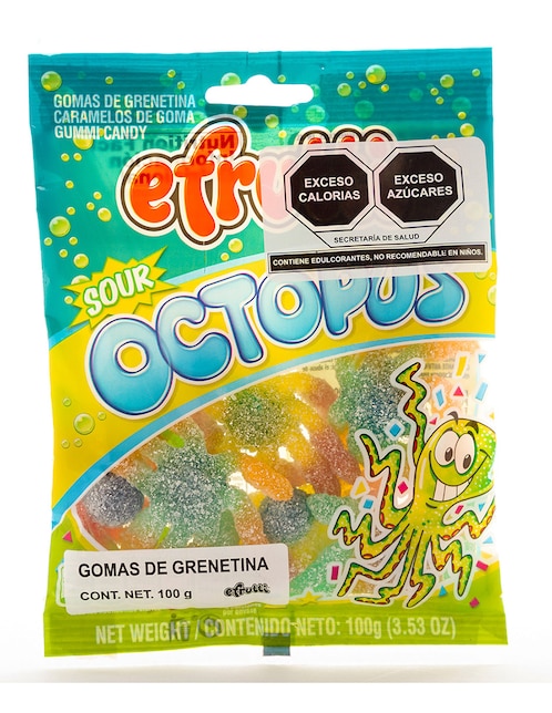 Gomitas de pulpos ácidos E-Frutti 100 g 