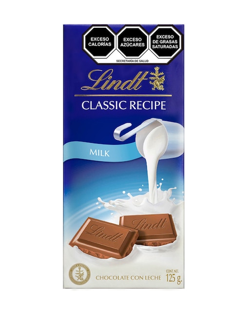 Chocolate con leche Lindt Classic Recipe 125 g