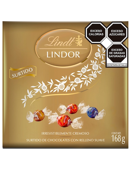 Surtido de chocolates con relleno suave Lindt 168 g