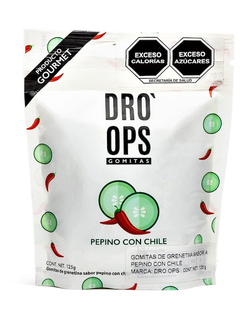 Gomita de pepino con chile Dro'Ops 125 g
