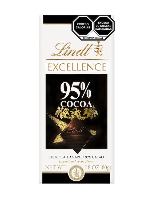 Chocolate amargo Lindt Excellence 95 por ciento 80 g