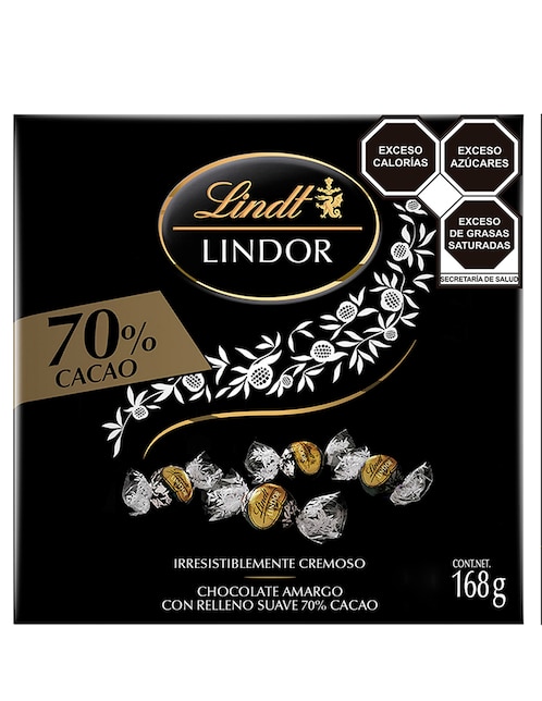 Trufas de chocolate amargo Lindt 70 por ciento cacao 168 g