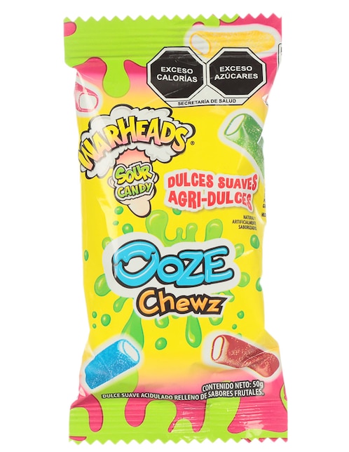 Caramelo suave Warheads Ooze Chewz con 50 g