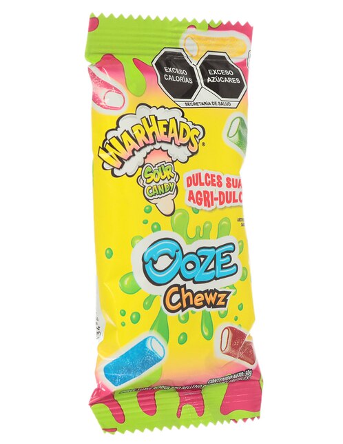 Caramelo suave Warheads Ooze Chewz con 50 g 2