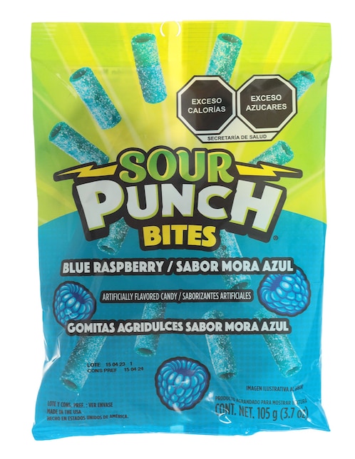 Gomitas Sour Punch Bites con 105 g