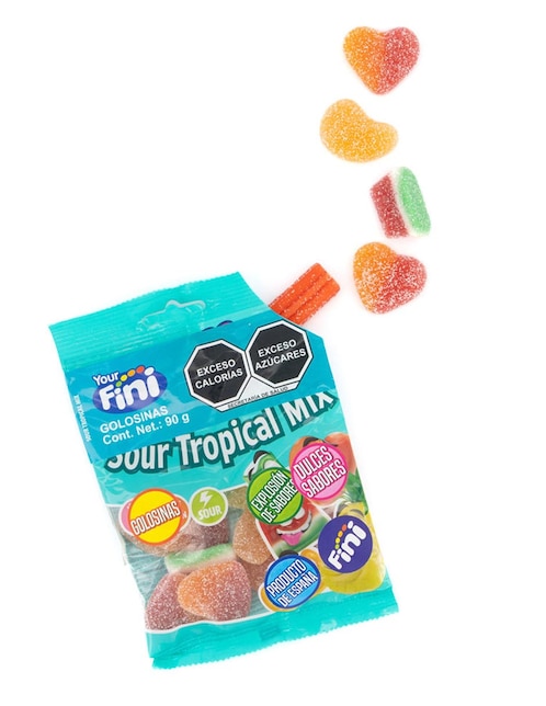 Gomitas Sour Tropical Mix con 90 g 1