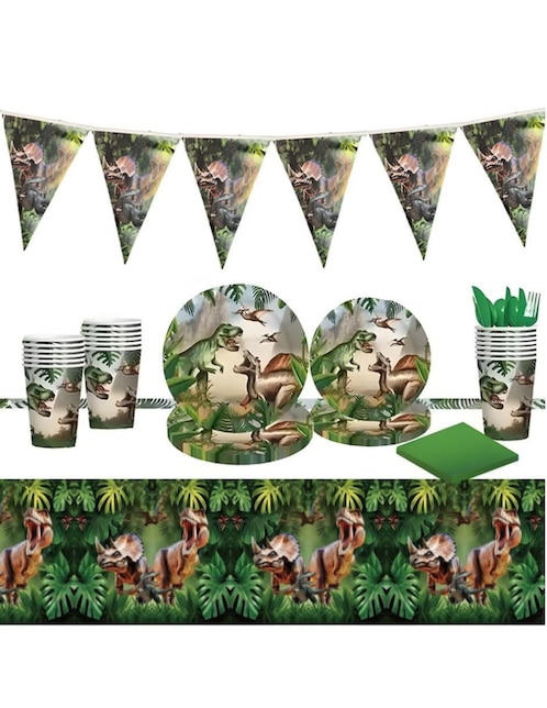 Vajilla para fiesta U Shop Mexico de cartón y plástico para 25 personas