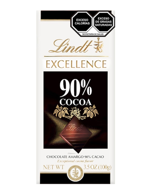 Chocolate amargo Lindt Excellence 90 por ciento cocoa 100 g