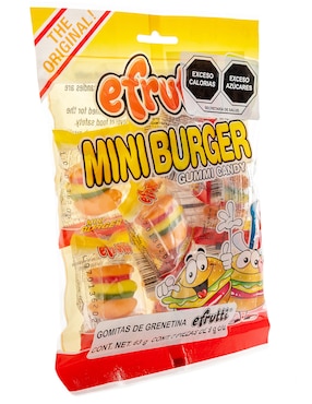 Gomitas E-Frutti Gummy burger con 63 g