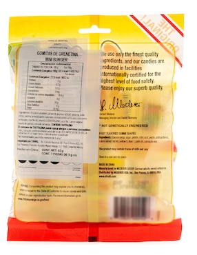 Gomitas E-Frutti Gummy burger con 63 g