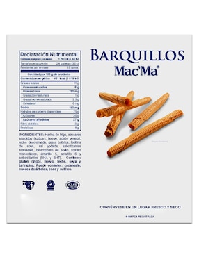 Galletas de vainilla Mac'Ma Barquillos