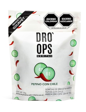 Gomita De Pepino Con Chile Dro'Ops 125 G