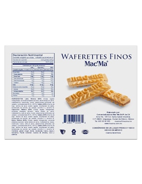Galletas de capuchino Mac'Ma Waferettes Finos