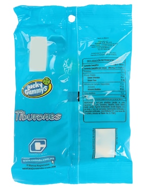 Gomita de grenetina Lucky Gummys Tiburones con 96 g