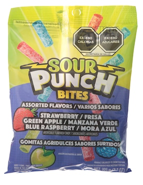 Gomitas Sour Punch Bites con 105 g