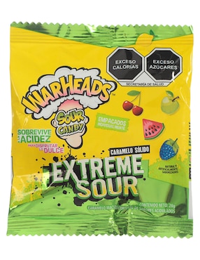 Caramelos Warheads Extreme Sour Con 28 G