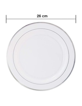 Plato fiesta Berry Hip Desechables de plástico 50 piezas