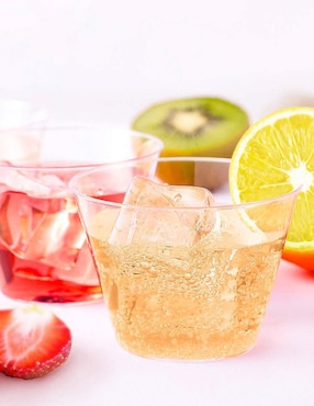 Vaso corto Berry Hip de plástico con 100 piezas