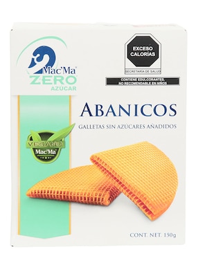 Galleta original Mac'Ma Abanicos Zero Azúcar