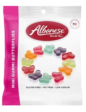 Gomita De Grenetina Albanese Mini Gummi Butterflies Con 100 G