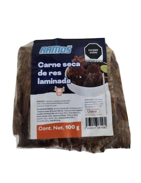 Carne Seca De Res Laminada Carnes Ramos 100 G