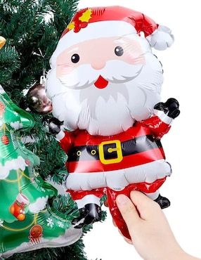 Set globo metálico Muytu de Santa Claus