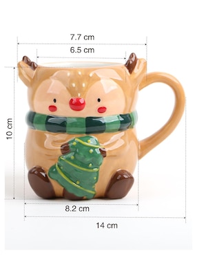 Taza navideña ornamental Bespirit 2 piezas