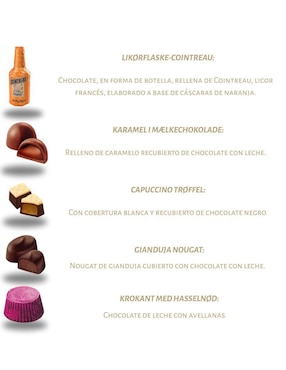 Chocolates Anthon Berg golosinas rellenas con 10 g