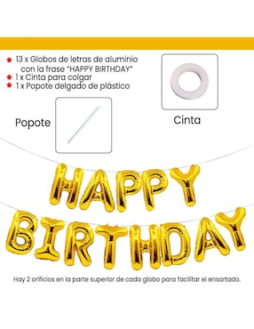 Globo metálico Muytu
