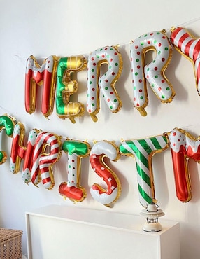 Globo metálico Muytu de Navidad