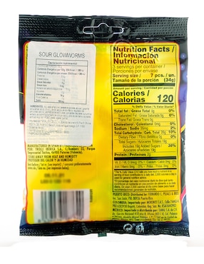 Gomitas E-Frutti Orugas Ácidas con 80 g