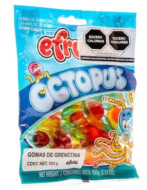 Gomitas E-Frutti Pulpos con 80 g