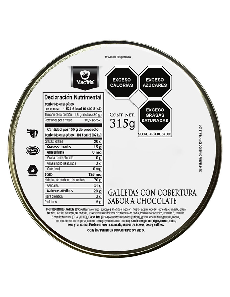 Galletas de chocolate Cisnes 2