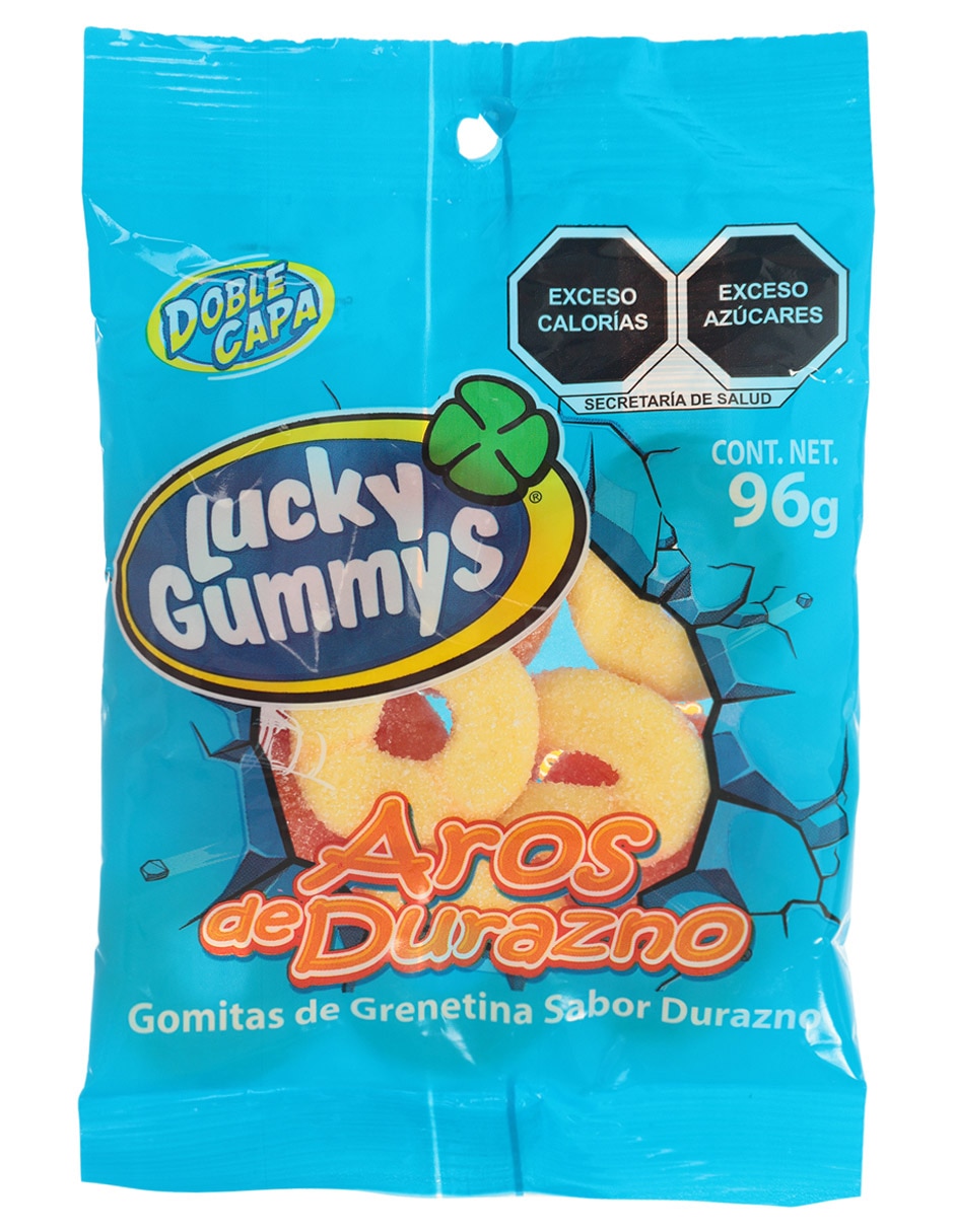 Gomita de grenetina Aros de Durazno con 96 g