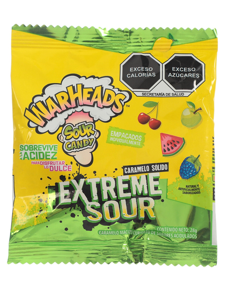 Caramelos Extreme Sour con 28 g