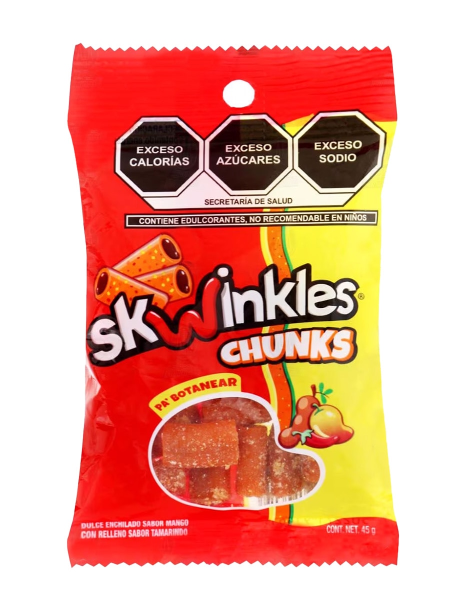 Dulce enchilado Skwinkles chunks con 45 g