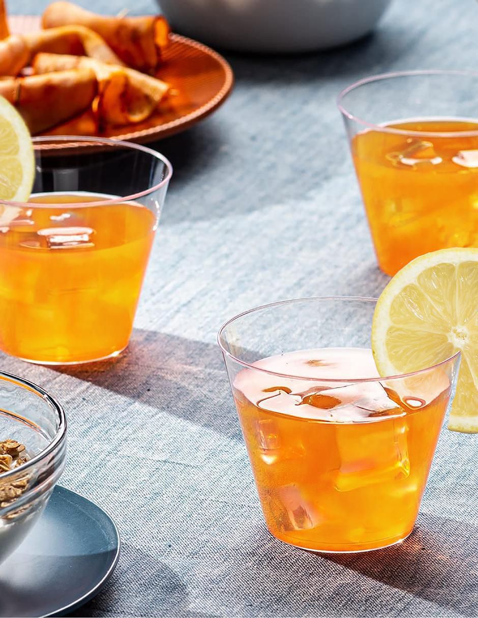 Vaso corto de plástico con 100 piezas 4