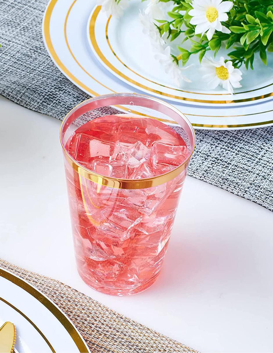 Set vaso Doble Pack Desechables Berry Hip con 100 piezas 2
