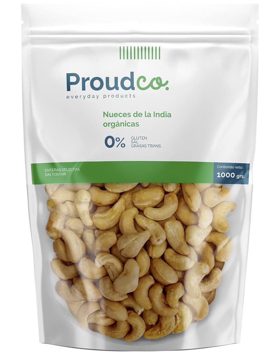 Nueces de la india orgánicas sin sal 1 kg