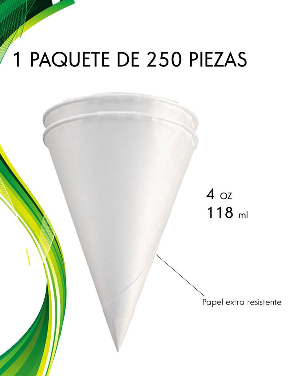 Set vaso cónico de papel 4