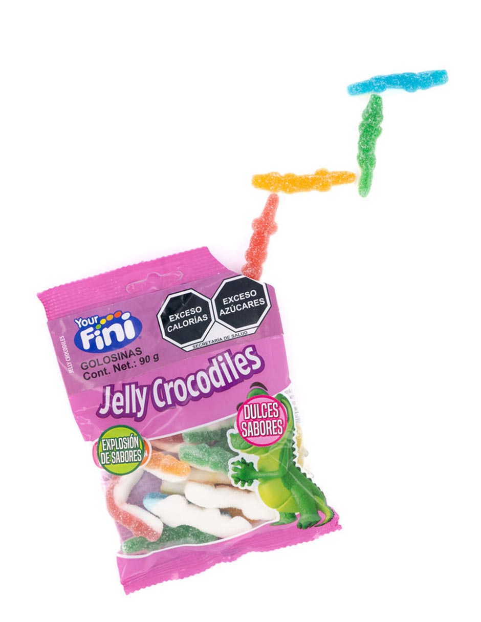 Gomitas Jelly Crocodiles con 90 g 3