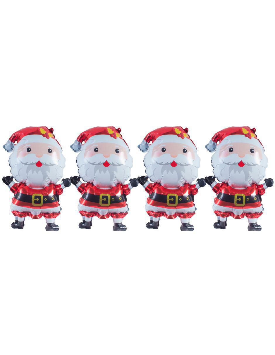 Set globo metálico de Santa Claus Set globo metálico de Santa Claus