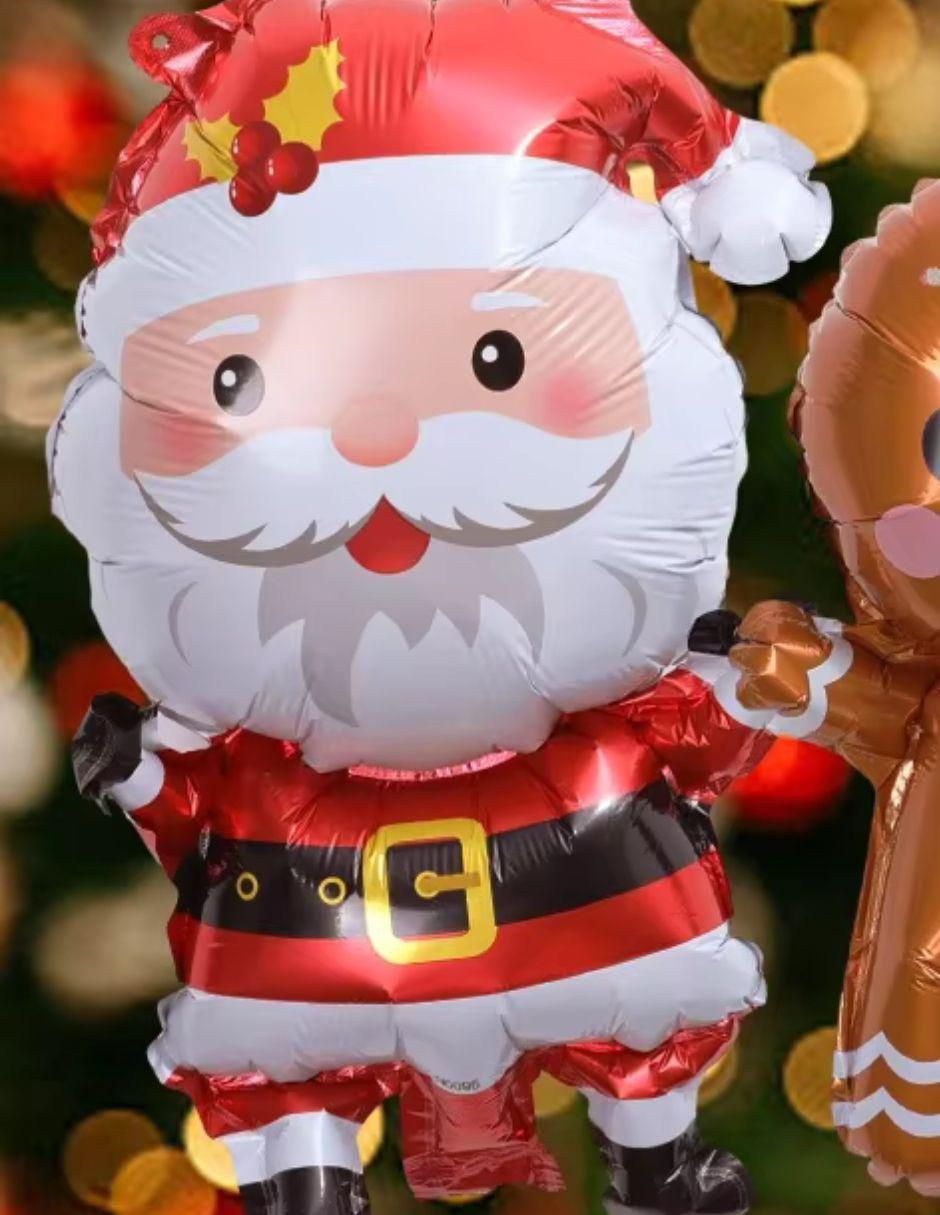 Set globo metálico de Santa Claus 6