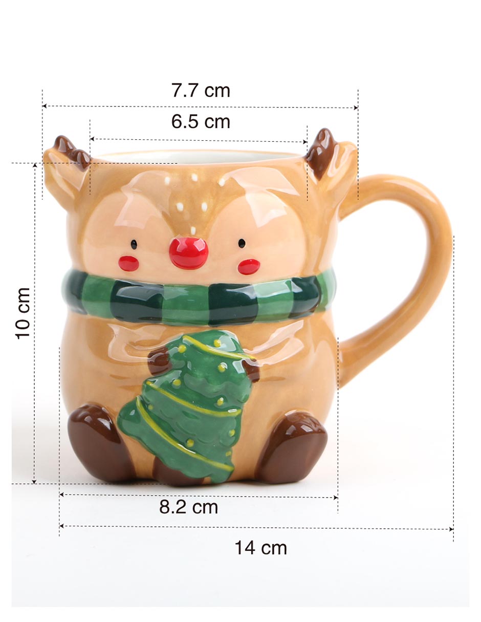 Taza navideña ornamental 2 piezas 11