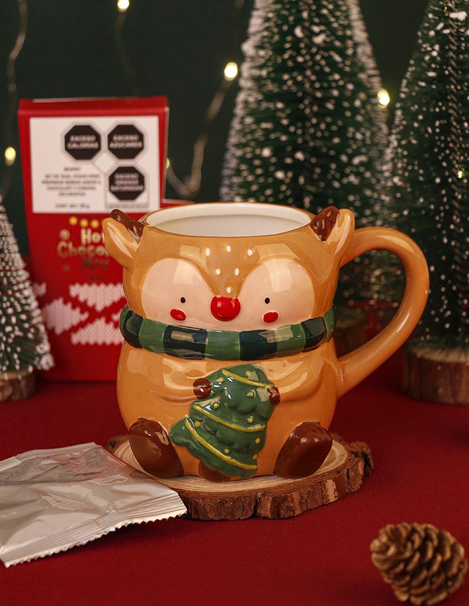Taza navideña ornamental 2 piezas 8