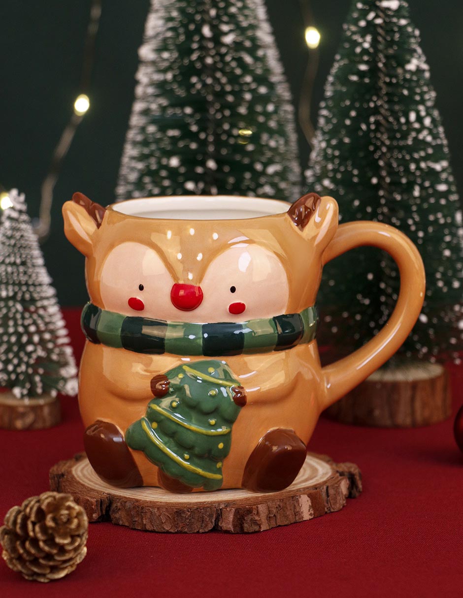 Taza navideña ornamental 2 piezas 9