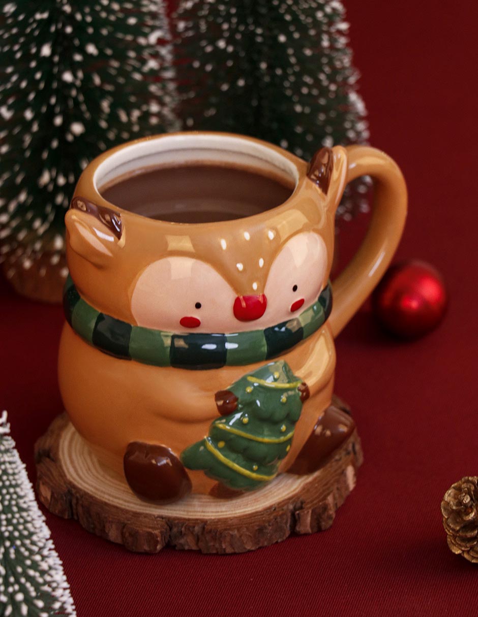 Taza navideña ornamental 2 piezas 10