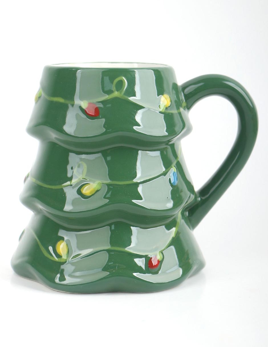 Taza navideña ornamental 2 piezas