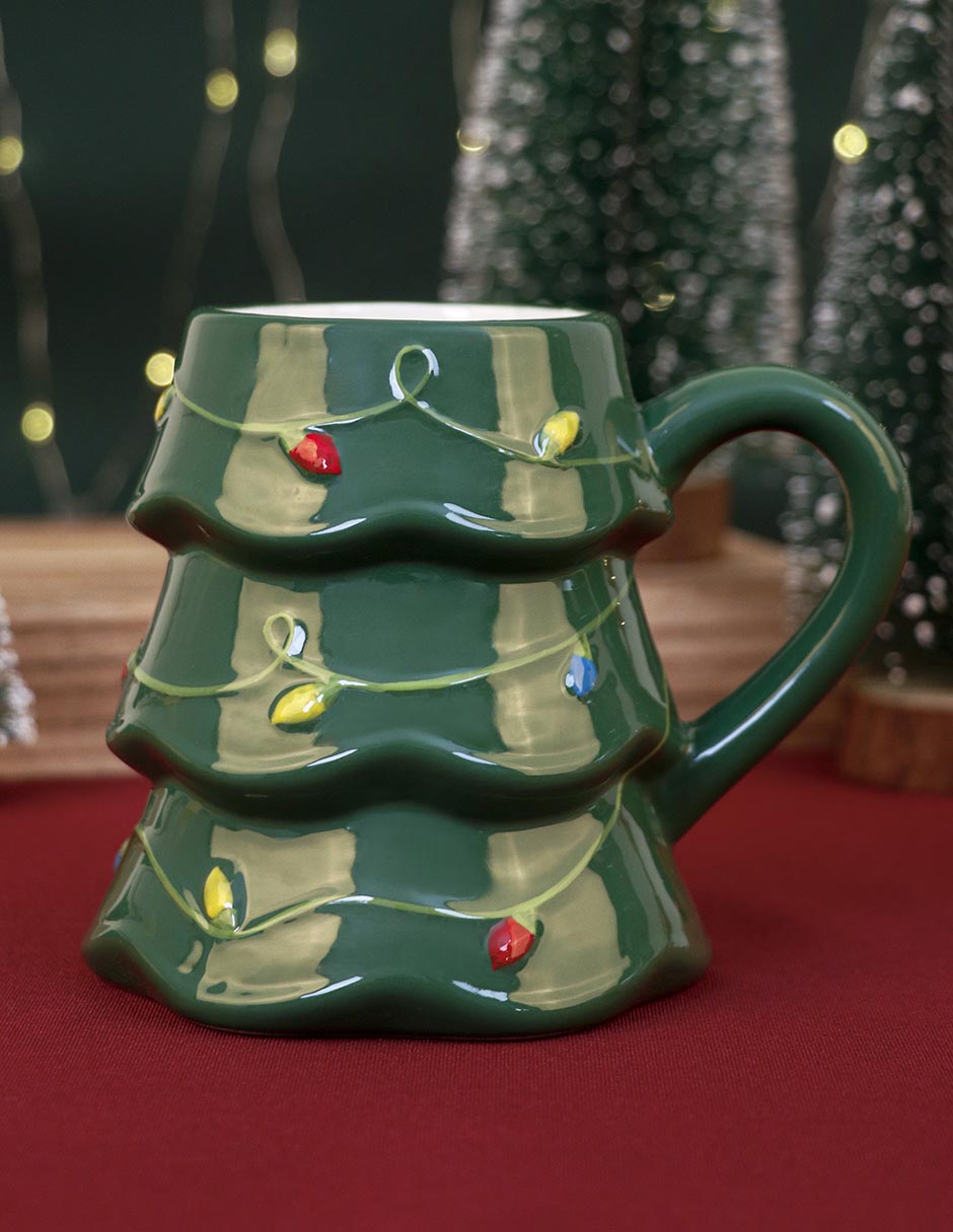 Taza navideña ornamental 2 piezas 8