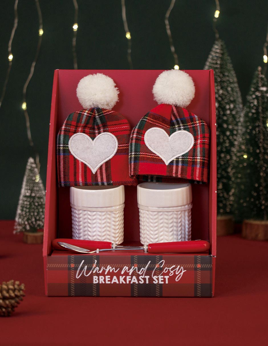 Set regalo hueveras breakfats Warm and Cosy 4